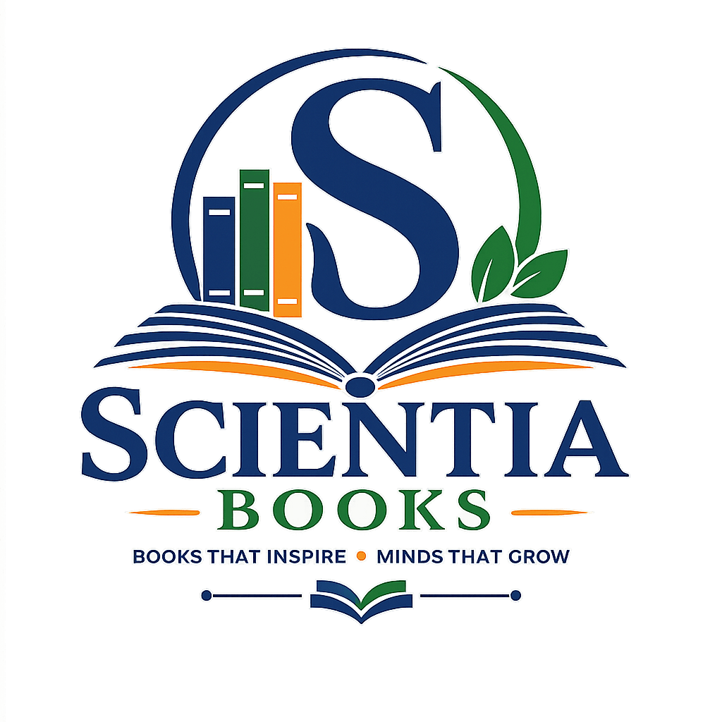 ScientiaBooks.in logo representing an online bookstore offering Assamese, Bengali, English, academic, and competitive exam books with home delivery across India.
